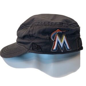 🆕 Miami Marlins MLB women’s cadet baseball hat blue embroidered logo